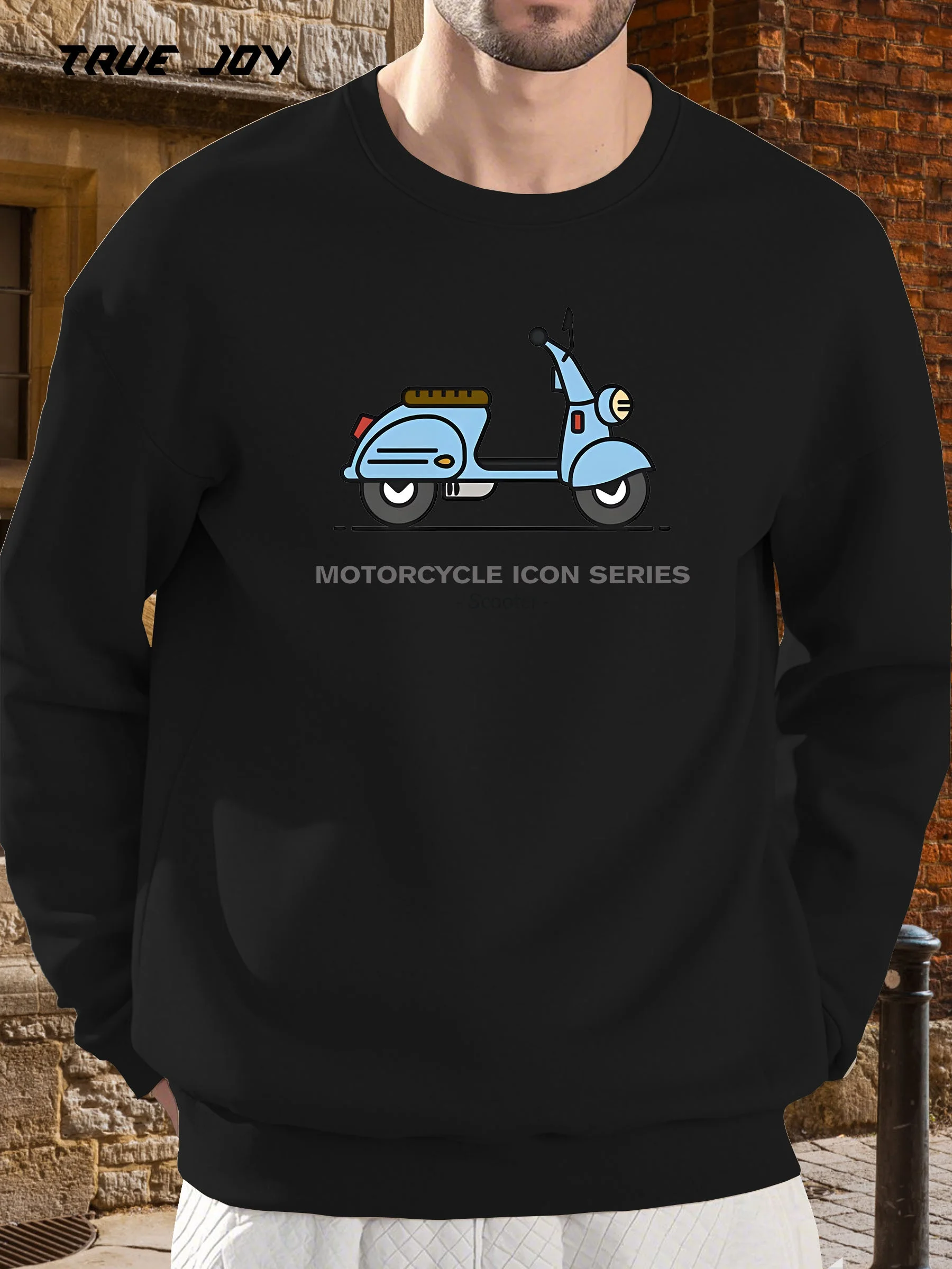 Мужская повседневная толстовка с длинными рукавами и винтажным мотоциклетным принтом — дизайн «MOTORCYCLE ICON SERIES», свободная посадка
Мужская повседневная толстовка с длинными рукавами и винтажным мотоциклетным принтом — дизайн «MOTORCYCLE ICON SERIES», свободная посадка