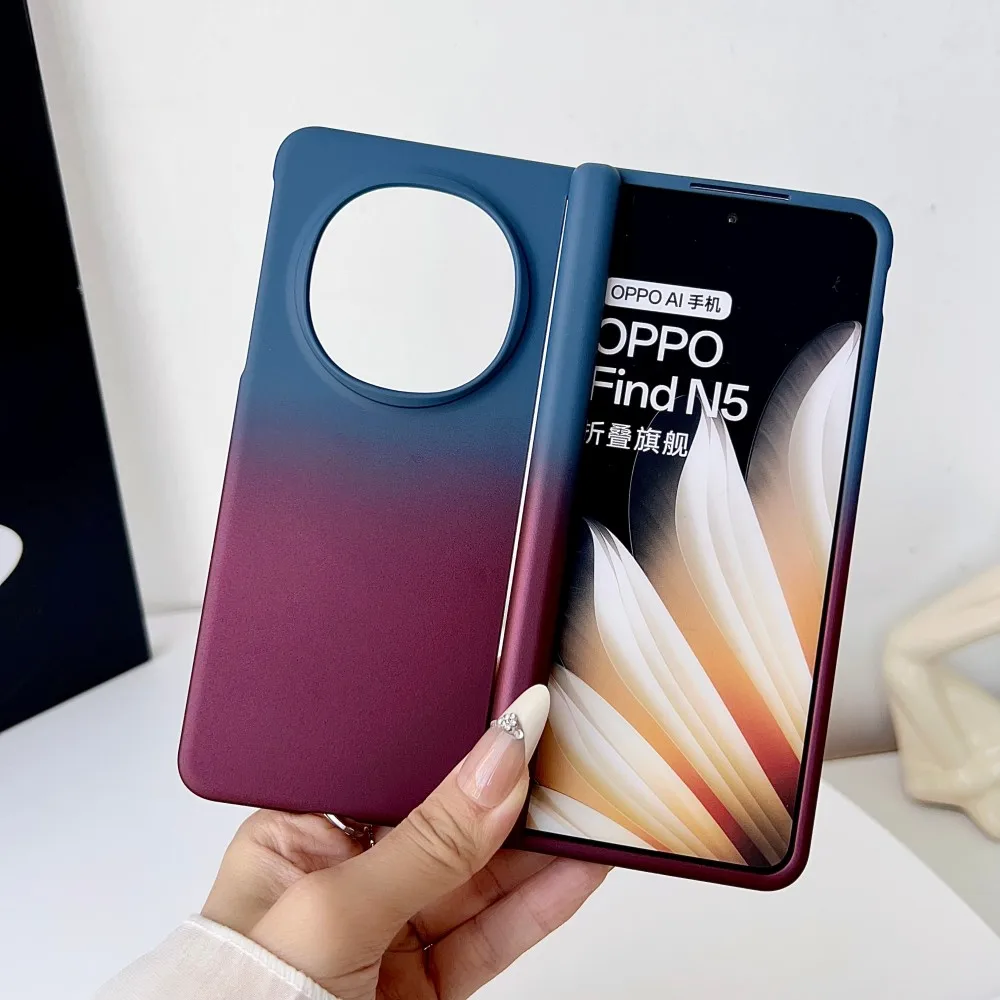 Gradient Dual Color Phone Case For OPPO Find N5 Axis Hinge Protective PC Hard Shell Back Cover
Gradient Dual Color Phone Case For OPPO Find N5 Axis Hinge Protective PC Hard Shell Back Cover