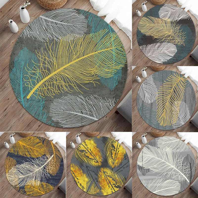 Круглый ковер в стиле ар-деко с элементами пальмовых листьев, стильный ковер с геометрическим узором, мягкий напольный коврик для гостиной, спальни
Круглый ковер в стиле ар-деко с элементами пальмовых листьев, стильный ковер с геометрическим узором, мягкий напольный коврик для гостиной, спальни