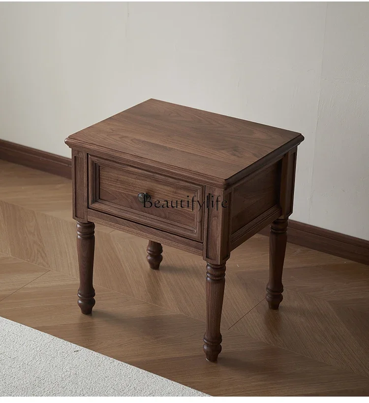 NEW American retro all-solid wood bedside table North American black walnut bedside table
NEW American retro all-solid wood bedside table North American black walnut bedside table
