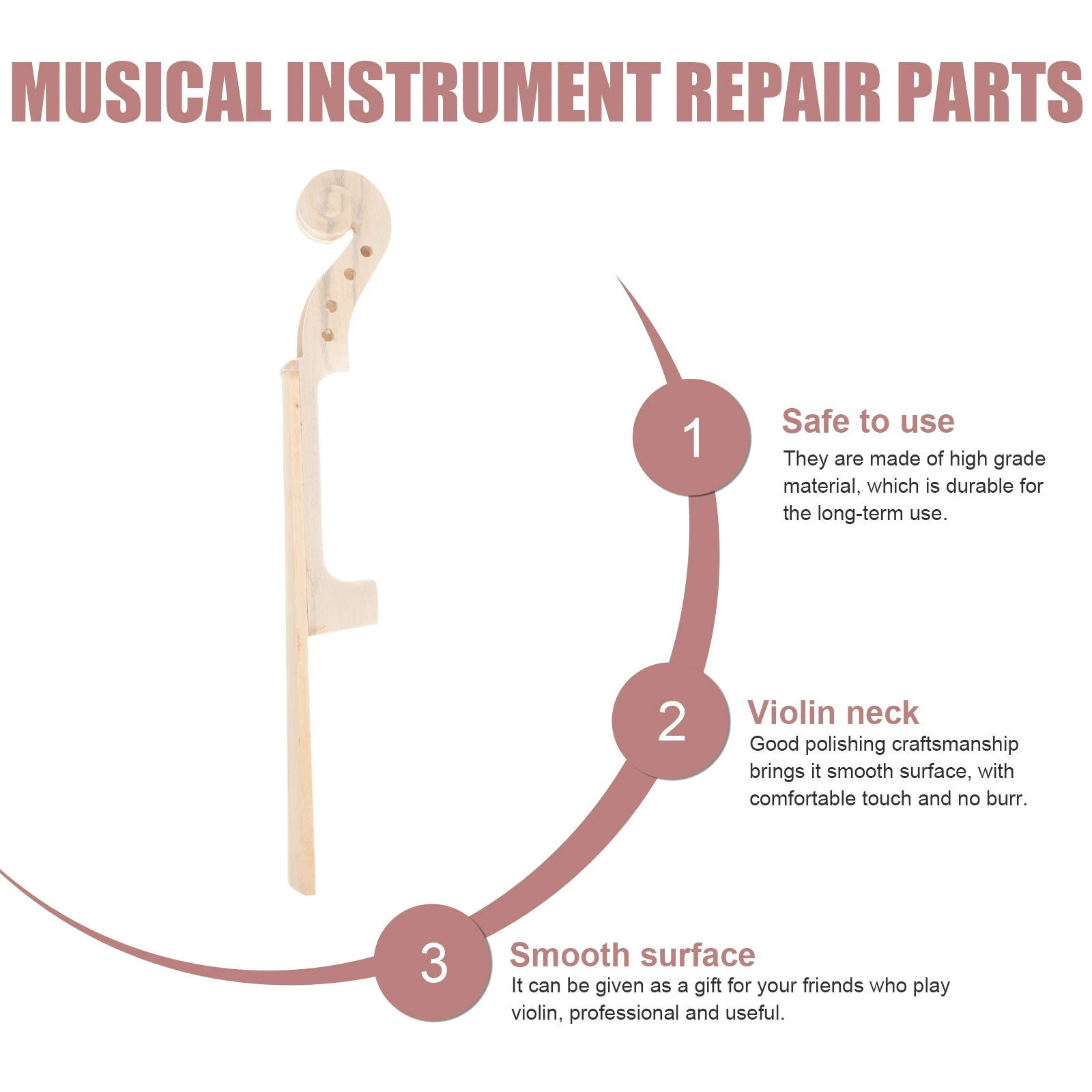 Pro Fingerboard Violin Accessories Attachment Professional Instrument Parts and Beginners Neck Head Man
Pro Fingerboard Violin Accessories Attachment Professional Instrument Parts and Beginners Neck Head Man