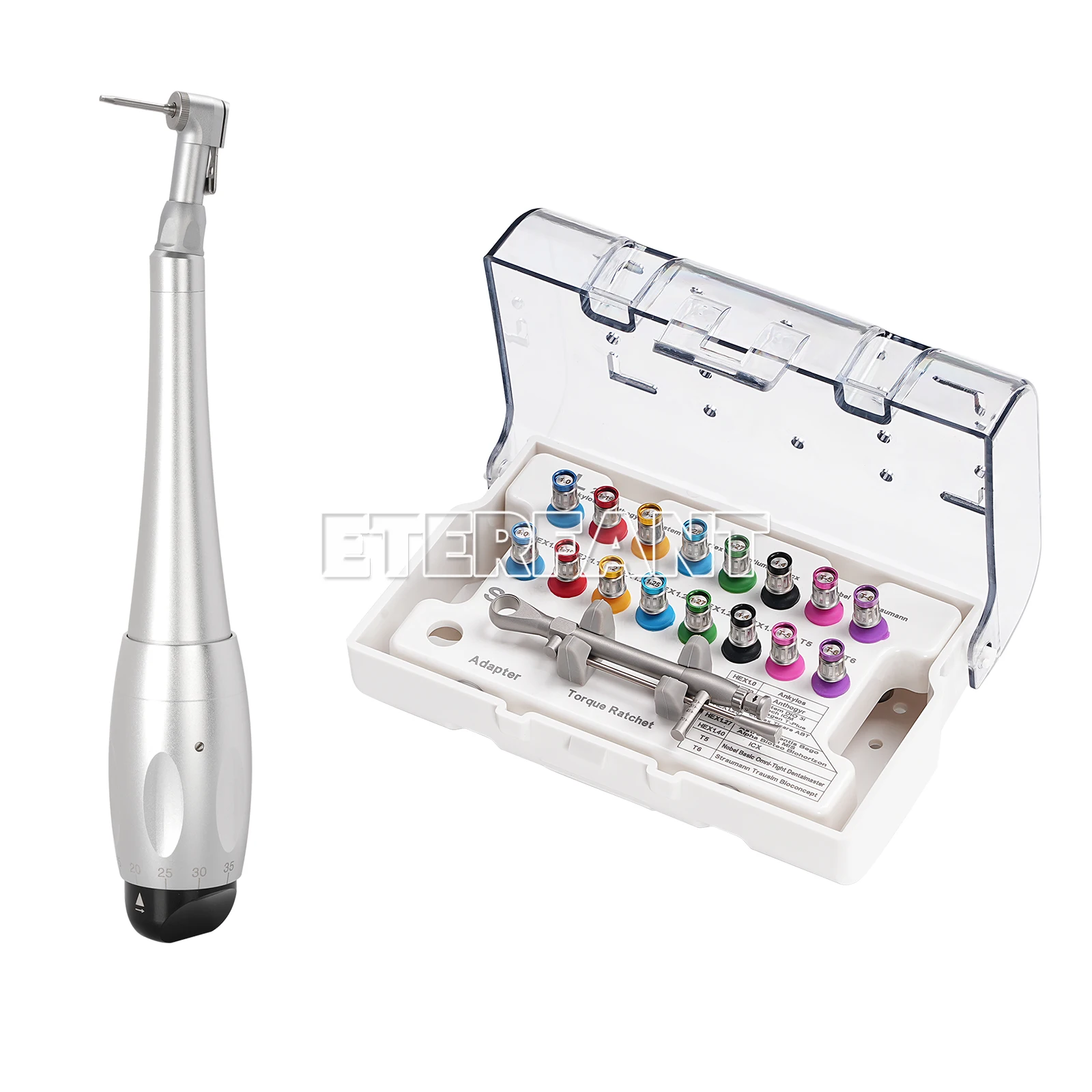 Dental Implant Surgical Kit - Complete Set w/Torque Ratchet&Universal Drivers/Implant Kit w/Torque Ratchet&Universal 16 Drivers
Dental Implant Surgical Kit - Complete Set w/Torque Ratchet&Universal Drivers/Implant Kit w/Torque Ratchet&Universal 16 Drivers