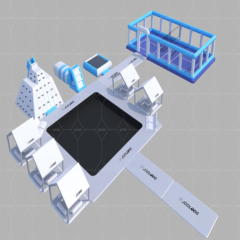 Customized Size Inflatable Floating Island With Inflatable Pickleball Court For Water Sport
Customized Size Inflatable Floating Island With Inflatable Pickleball Court For Water Sport