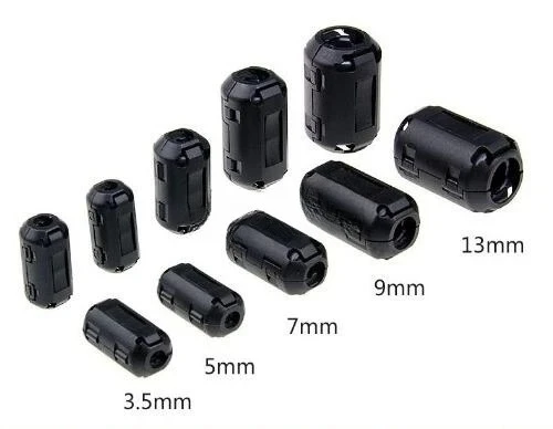10pcs TDK 3.5mm/5mm/7mm/9mm/11mm/13mm Magnetic Ring Clip-on RFI EMI Filter Ferrite Core Around Black Gray
10pcs TDK 3.5mm/5mm/7mm/9mm/11mm/13mm Magnetic Ring Clip-on RFI EMI Filter Ferrite Core Around Black Gray