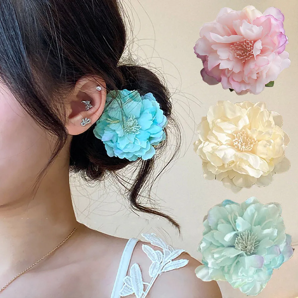 Sweet Flower Hairpins Non-slip Camellia Shaped Duckbill Hair Clip Women Girl Ponytail Holder Summer Beach Party Elegant Headwear
Sweet Flower Hairpins Non-slip Camellia Shaped Duckbill Hair Clip Women Girl Ponytail Holder Summer Beach Party Elegant Headwear
