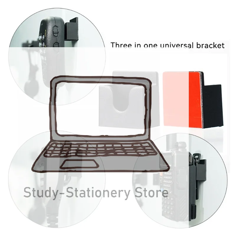 Walkies Talkies Holder 3 in 1 Clip Wall Mount ABS Clip Adhesive Back Rack Back Easy Installs Walkies Talkies Hold Device Stand
Walkies Talkies Holder 3 in 1 Clip Wall Mount ABS Clip Adhesive Back Rack Back Easy Installs Walkies Talkies Hold Device Stand