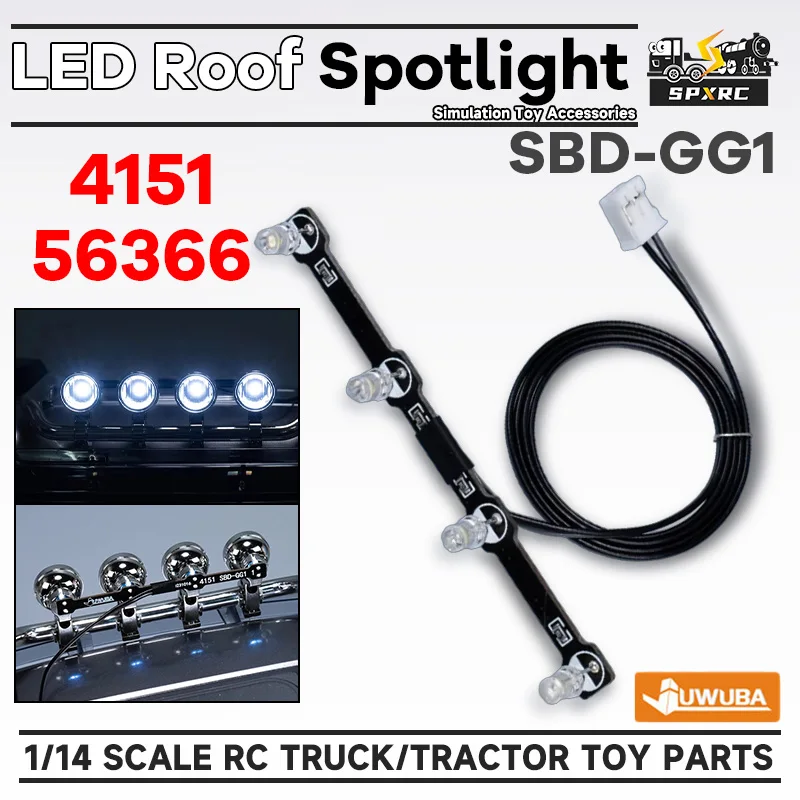 4151 LED Roof Spotlight PCB Board Black SBD-GG1 For 1/14 Tamiyaa RC Dump Truck 56366 Arocs 8X4 BENZZ JUWUBA DIY Toys Model Parts
4151 LED Roof Spotlight PCB Board Black SBD-GG1 For 1/14 Tamiyaa RC Dump Truck 56366 Arocs 8X4 BENZZ JUWUBA DIY Toys Model Parts