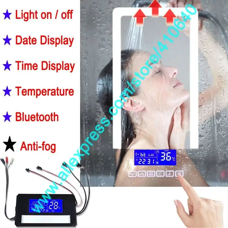 K3015CBF CBH Touch Switch Panel Time Date Temperature Anti Mist FOR Washroom Bathroom Cabinet LED Light Mirror Refurbishment
K3015CBF CBH Touch Switch Panel Time Date Temperature Anti Mist FOR Washroom Bathroom Cabinet LED Light Mirror Refurbishment