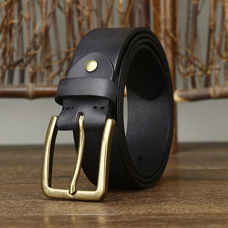 3.8CM Man Head Layer Cowhide Genuine Leather Belts Men's Korean Version Casual Versatile Pants Copper Buckle Strap Belt
3.8CM Man Head Layer Cowhide Genuine Leather Belts Men's Korean Version Casual Versatile Pants Copper Buckle Strap Belt