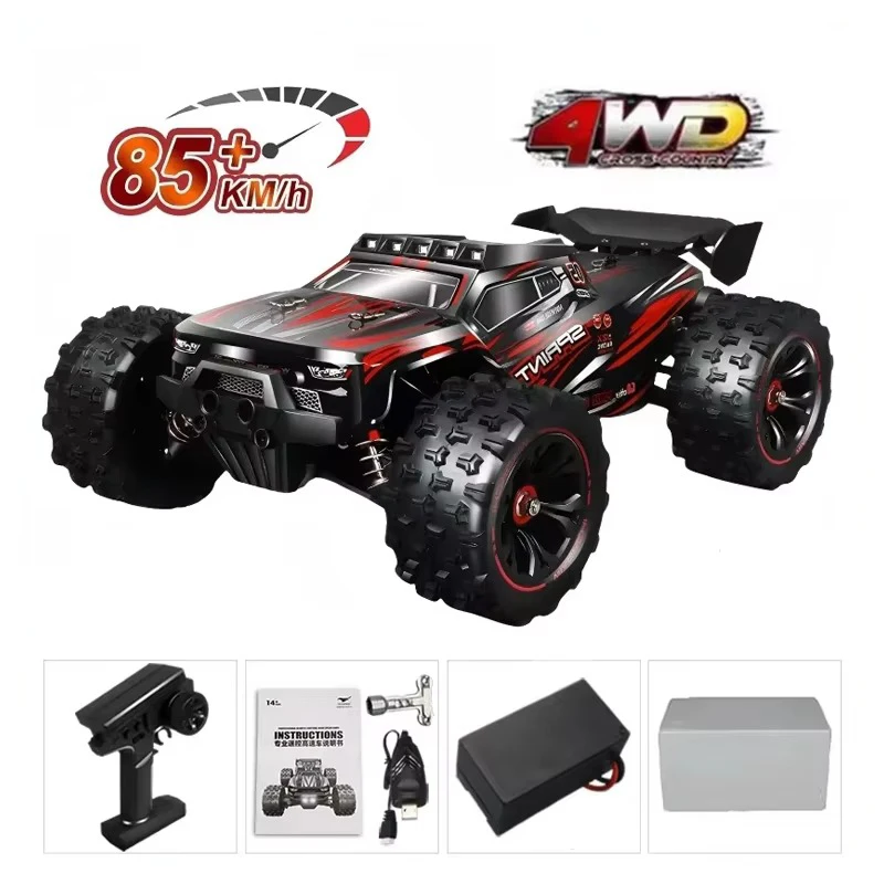 RC Car 1:16 85km/h or 50km/h Four-wheel Drive with LED Remote Control Car High Speed Drifting Monster 4x4 Truck Kids Wltoys Toys
RC Car 1:16 85km/h or 50km/h Four-wheel Drive with LED Remote Control Car High Speed Drifting Monster 4x4 Truck Kids Wltoys Toys