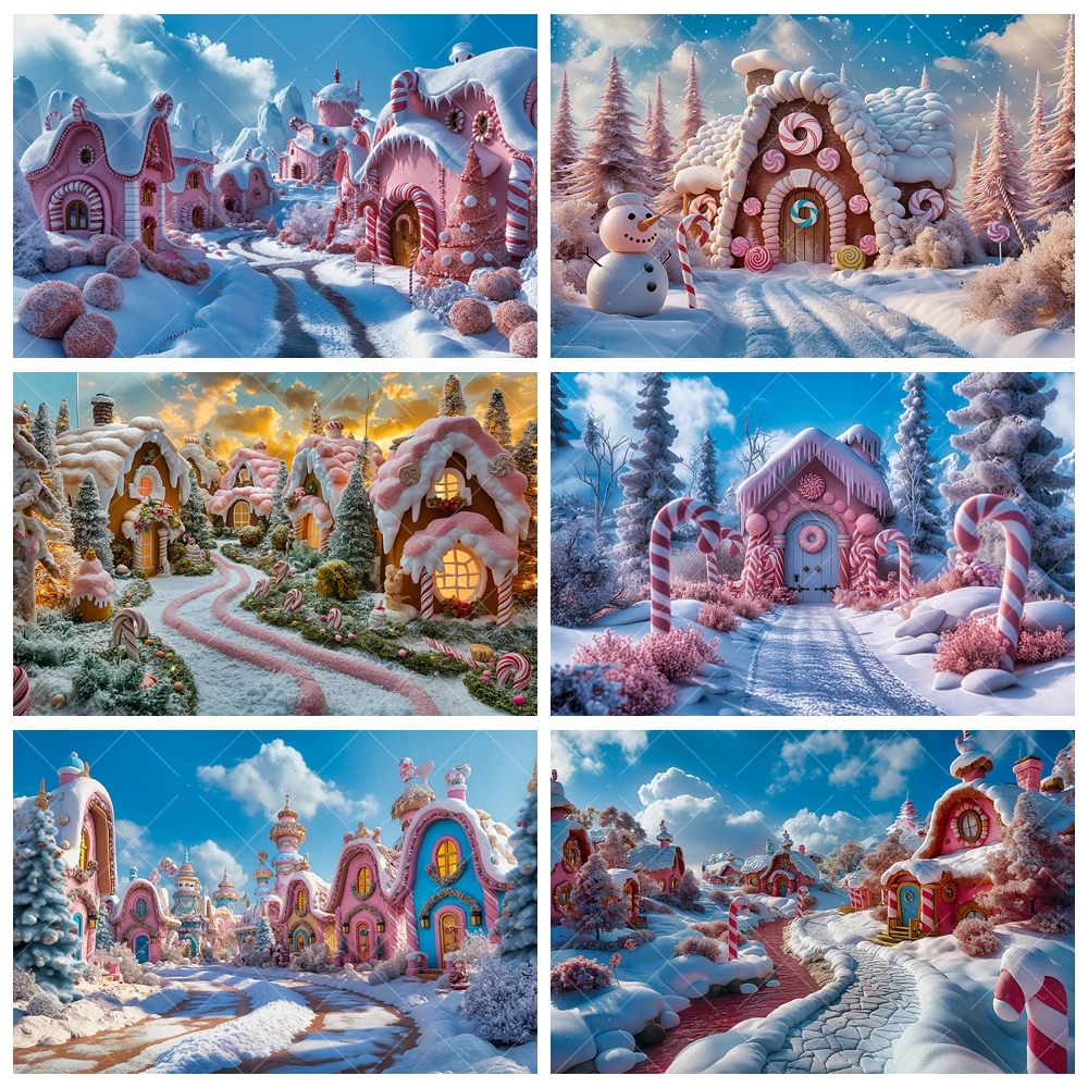 Winter Fairy Tale Candy Town Photography Background Custom Xmas Tree Gift Shop Snow Decor Kid Portrait Backdrop For Photo Studio
Winter Fairy Tale Candy Town Photography Background Custom Xmas Tree Gift Shop Snow Decor Kid Portrait Backdrop For Photo Studio