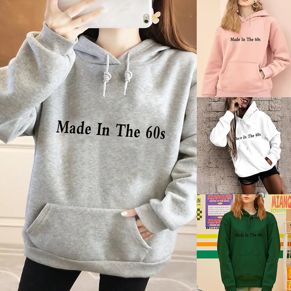 Hoodie Women's Harajuku Fashion Fall Long Sleeve Hoodies Loose Big Pockets 60s Printed Long Sleeve Sweatshirt Pullover Clothes
Hoodie Women's Harajuku Fashion Fall Long Sleeve Hoodies Loose Big Pockets 60s Printed Long Sleeve Sweatshirt Pullover Clothes