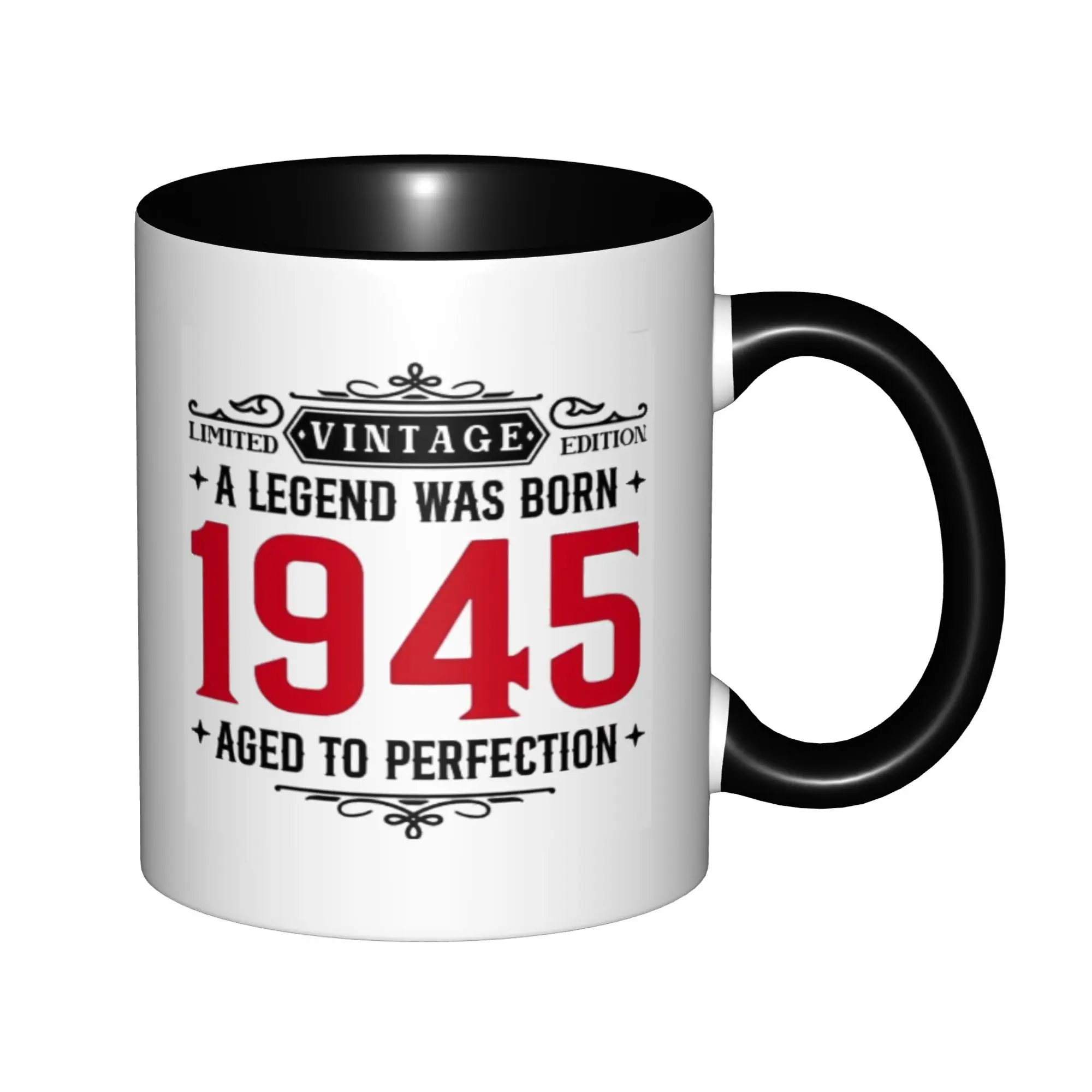 Vintage 1945 80 Year Old Gifts For Women Mugs With Black Handle Birthday Novelty Coffee Mugs Ceramic Tea Cups 11oz
Vintage 1945 80 Year Old Gifts For Women Mugs With Black Handle Birthday Novelty Coffee Mugs Ceramic Tea Cups 11oz