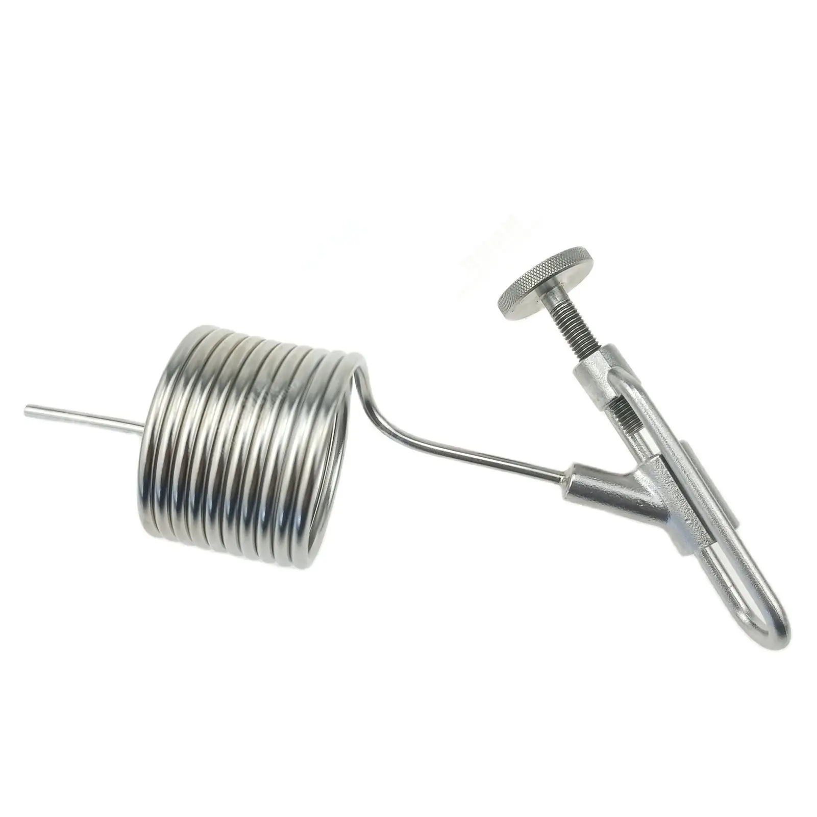 Пеногаситель для пива, катушка для образцов в стиле свиньи хвоста для клапана отбора проб, устойчивая катушка из нержавеющей стали 304.
Пеногаситель для пива, катушка для образцов в стиле свиньи хвоста для клапана отбора проб, устойчивая катушка из нержавеющей стали 304.