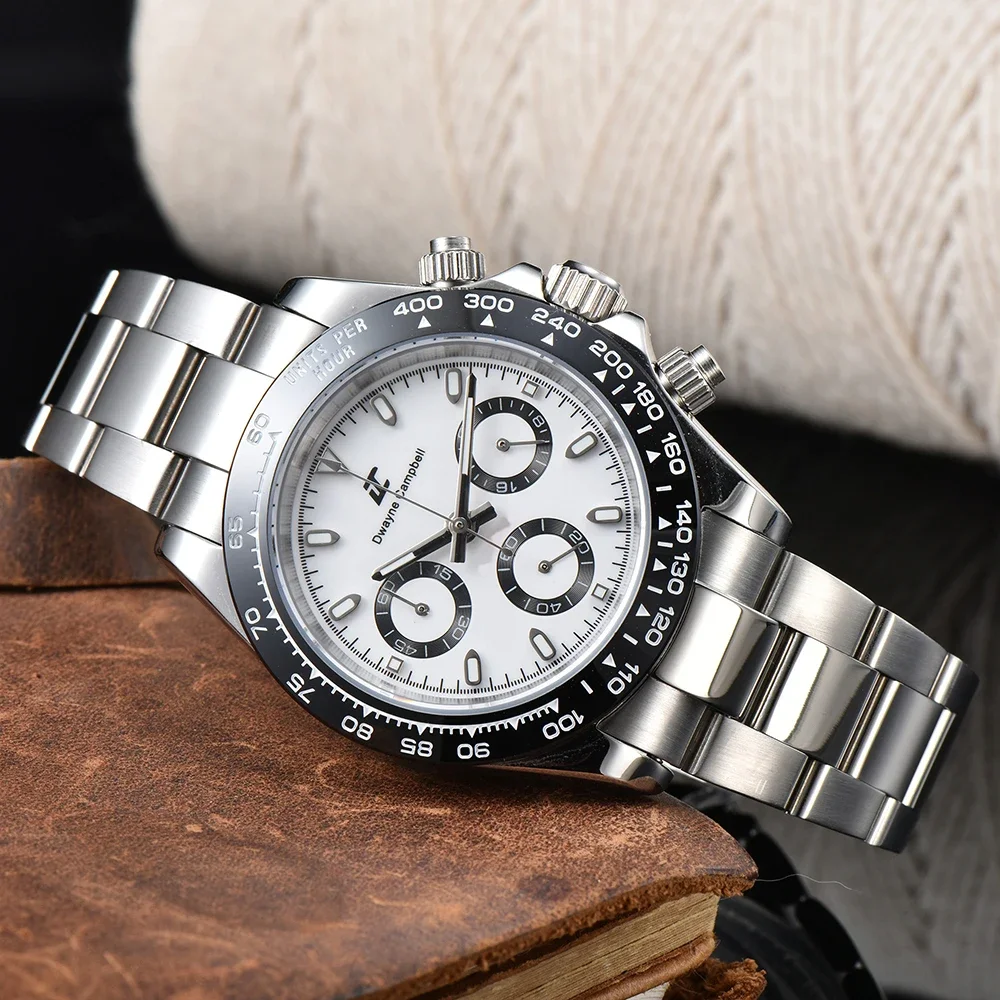 39mm Mens watch Luxury Brand Stainless Steel Case Moonwatch For Mens Business Chronograph VK63 quartz movement
39mm Mens watch Luxury Brand Stainless Steel Case Moonwatch For Mens Business Chronograph VK63 quartz movement