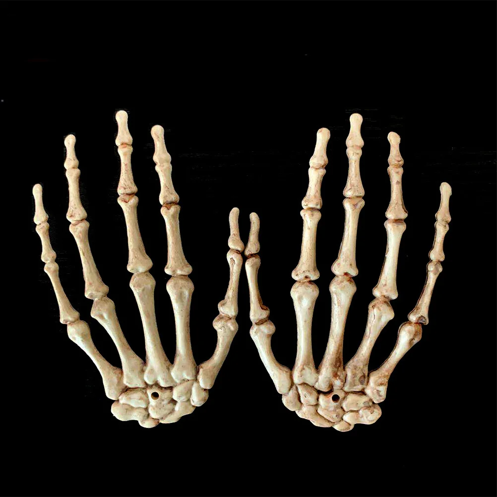 1Pair Hand Bone Curved Realistic Bone Color Plastic Fake Hands Halloween Decorations Scary Hand for Parties
1Pair Hand Bone Curved Realistic Bone Color Plastic Fake Hands Halloween Decorations Scary Hand for Parties