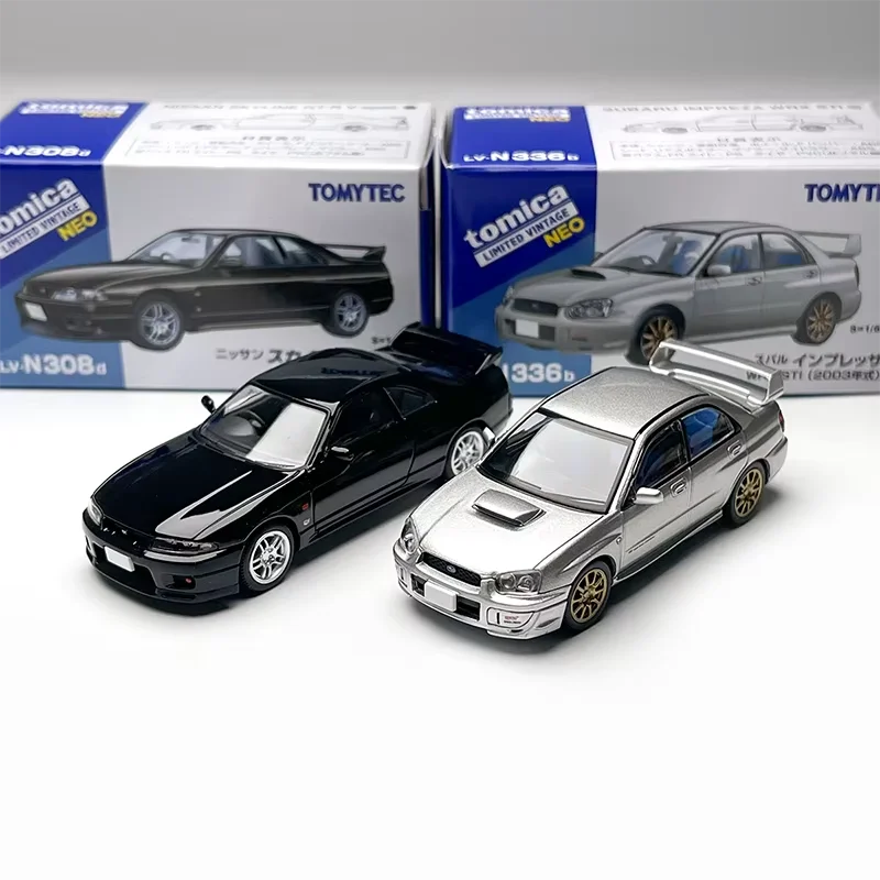 Металлическая модель автомобиля TLV 1:64 WRX STI/GTR-R33, статическая коллекционная модель, украшение, праздничный подарок, игрушка, сувенир
Металлическая модель автомобиля TLV 1:64 WRX STI/GTR-R33, статическая коллекционная модель, украшение, праздничный подарок, игрушка, сувенир