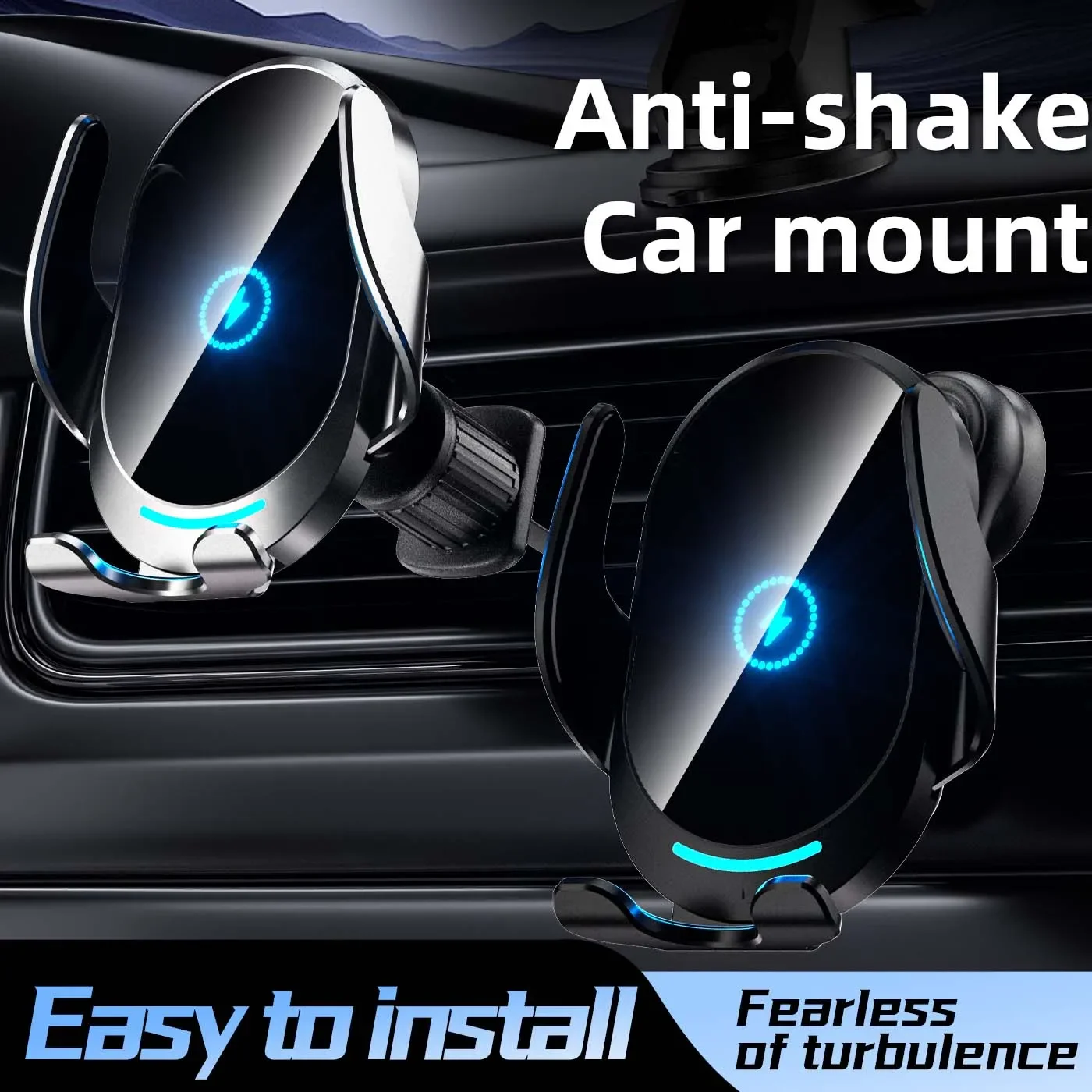 Upgrade Auto Clamping Wireless Car Charger Holder, Power Off Touch Control Opening Design Universal Car Phone Mount Vent Bracket
Upgrade Auto Clamping Wireless Car Charger Holder, Power Off Touch Control Opening Design Universal Car Phone Mount Vent Bracket