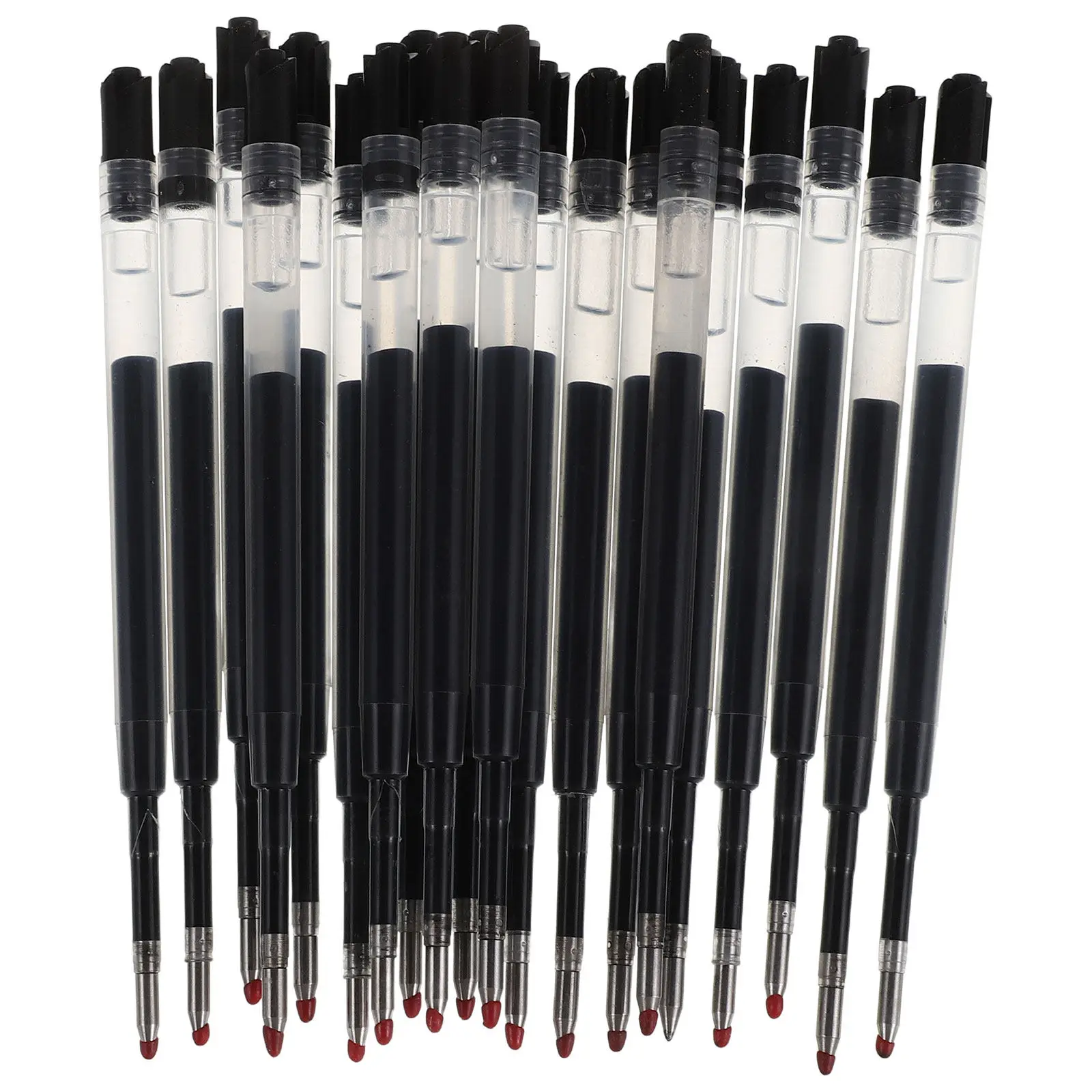20Pcs Black Ballpoint Pen Refills 0.5mm Smooth Writing Retractable Ink Refills Quick Dry Gel Refill for Click Pens Office School
20Pcs Black Ballpoint Pen Refills 0.5mm Smooth Writing Retractable Ink Refills Quick Dry Gel Refill for Click Pens Office School