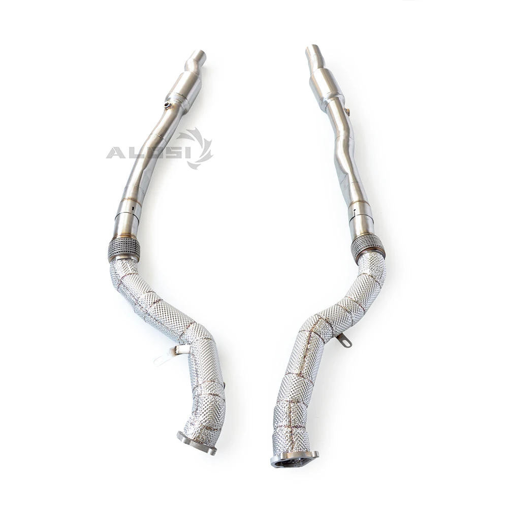 Stainless Steel Exhaust System Downpipe for Audi RS7 RS6 C6 5.0T 2003-2011 High Flow Performance Catalytic Converter Header
Stainless Steel Exhaust System Downpipe for Audi RS7 RS6 C6 5.0T 2003-2011 High Flow Performance Catalytic Converter Header