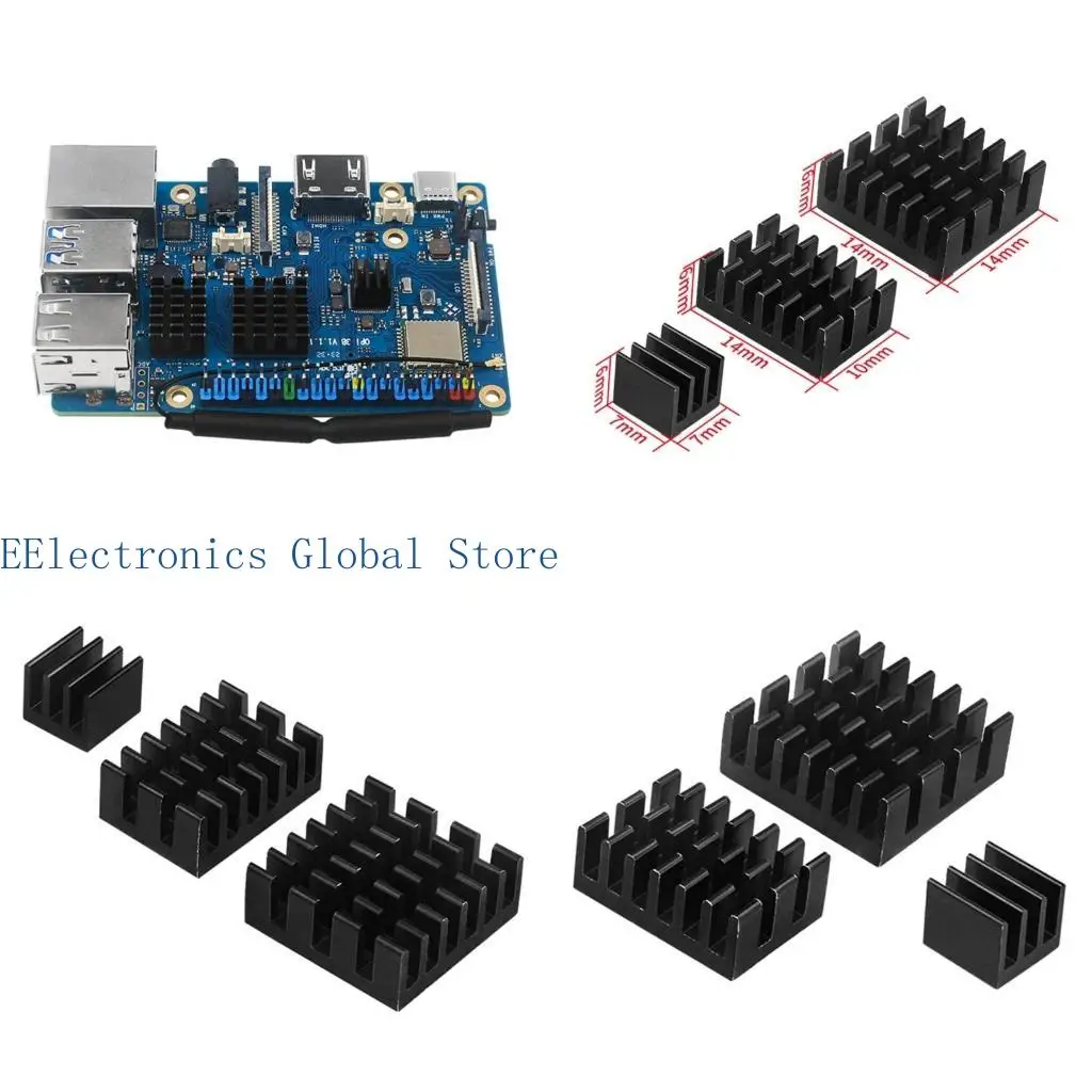 462B Набор/3 шт. Прочный комплект радиатора для охладителя платы 3B Комплект охлаждения
462B Набор/3 шт. Прочный комплект радиатора для охладителя платы 3B Комплект охлаждения