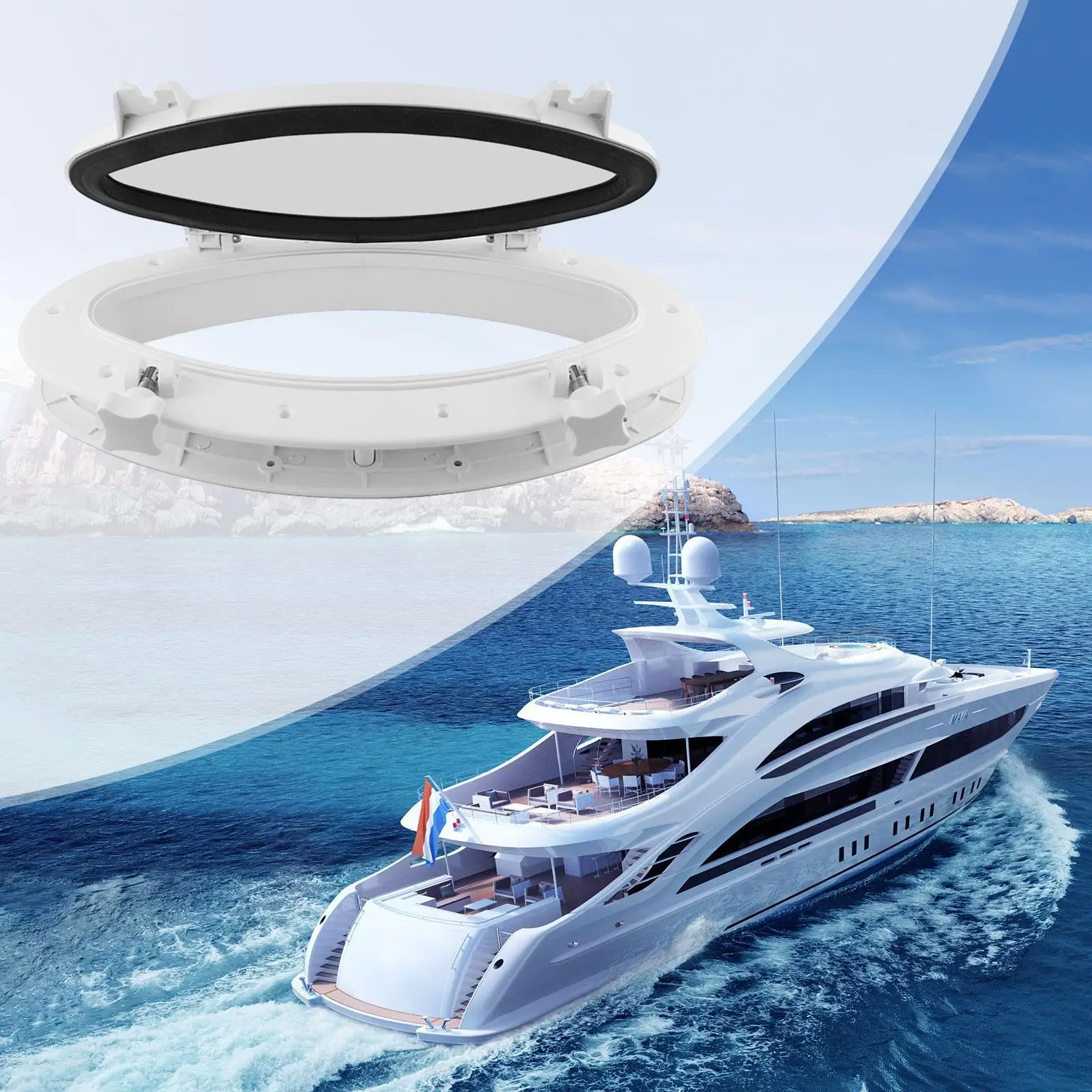 Boat Porthole Window Portlight Gear Repair Replaces Easy Installation Yacht Oval Opening Portlight for Cabin Boating Marine
Boat Porthole Window Portlight Gear Repair Replaces Easy Installation Yacht Oval Opening Portlight for Cabin Boating Marine