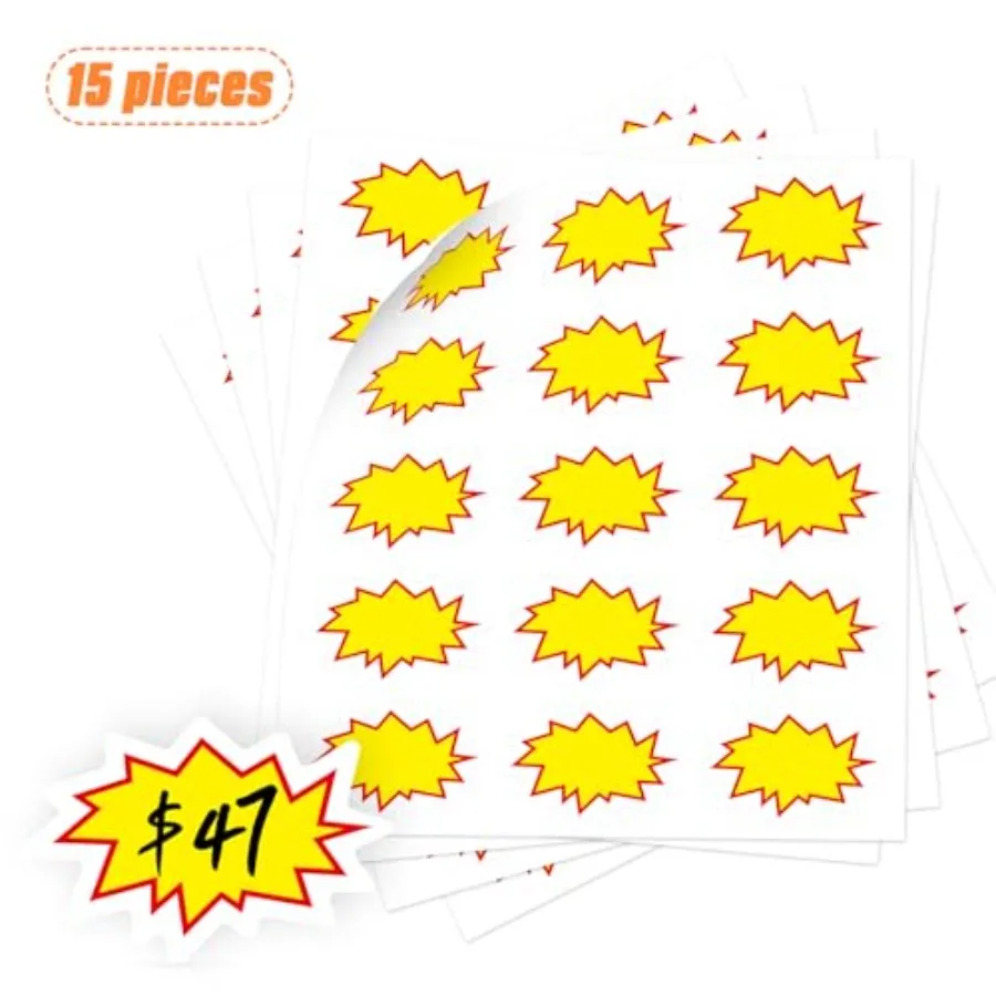 Garage Sale Stickers 2x3 Price Tag Stickers Removable Adhesive Yard Sale Price Tag Sale Price for Flea Market Yards Sales Retai
Garage Sale Stickers 2x3 Price Tag Stickers Removable Adhesive Yard Sale Price Tag Sale Price for Flea Market Yards Sales Retai