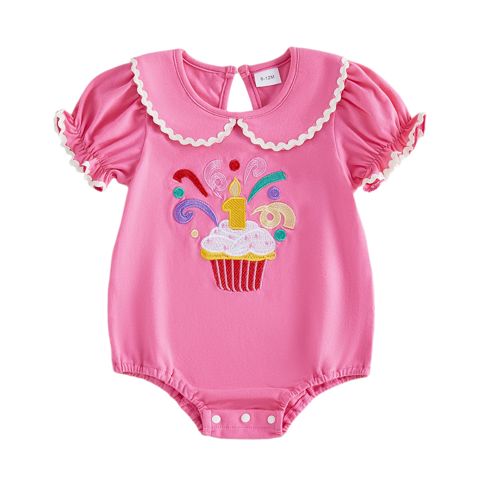 Комбинезон на день рождения для маленьких девочек, комбинезон для младенцев с вышитым кукольным воротником и короткими рукавами
Комбинезон на день рождения для маленьких девочек, комбинезон для младенцев с вышитым кукольным воротником и короткими рукавами