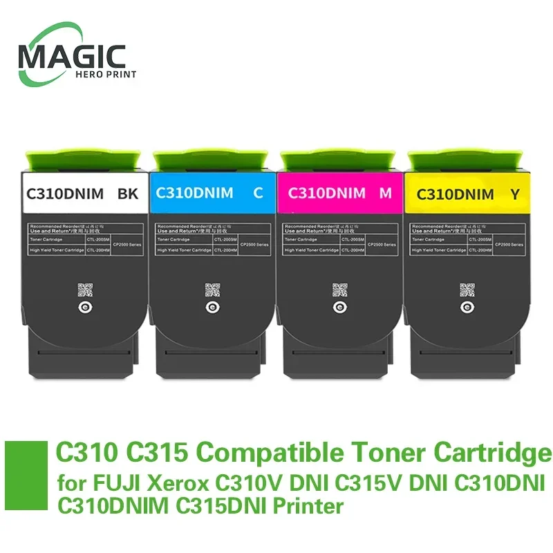 C310 C315 Color Toner Cartridge Compatible for FUJI Xerox C310V DNI C315V DNI C310DNI C310DNIM C315DNI Printer 006R04368 69 70
C310 C315 Color Toner Cartridge Compatible for FUJI Xerox C310V DNI C315V DNI C310DNI C310DNIM C315DNI Printer 006R04368 69 70