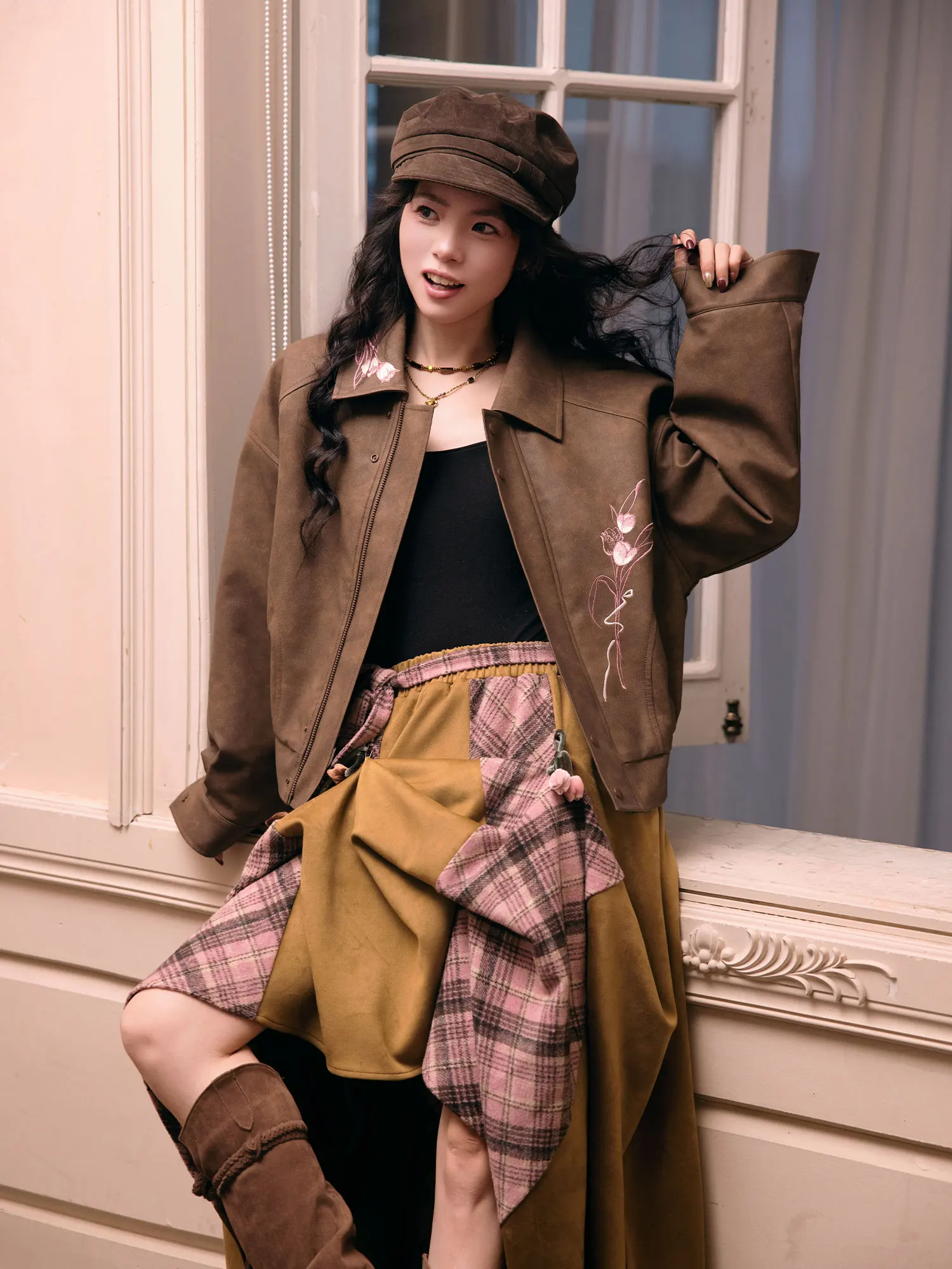 Thiened Cotton Long Sve Winter Coat Anti-Cold Han Su f Skirt Retro Sle Autumn Winter Leather Jaet Women's Hanfu Set
Thiened Cotton Long Sve Winter Coat Anti-Cold Han Su f Skirt Retro Sle Autumn Winter Leather Jaet Women's Hanfu Set