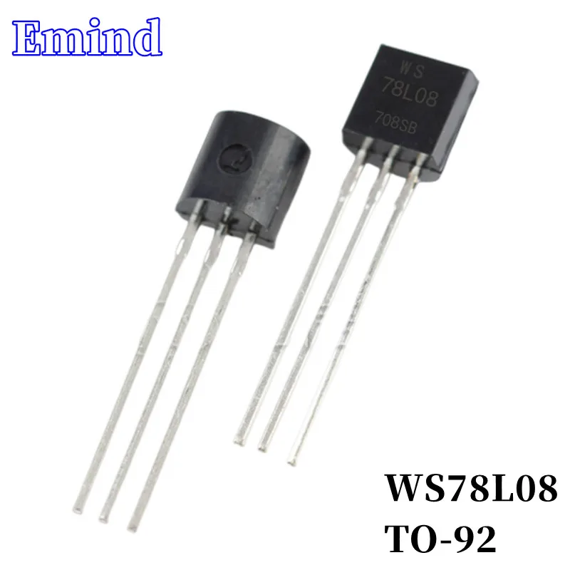 100/200/500/1000/2000Pcs WS78L08 78L08 DIP Low Dropout Regulator TO-92 LDO 3-terminal Regulator IC
100/200/500/1000/2000Pcs WS78L08 78L08 DIP Low Dropout Regulator TO-92 LDO 3-terminal Regulator IC