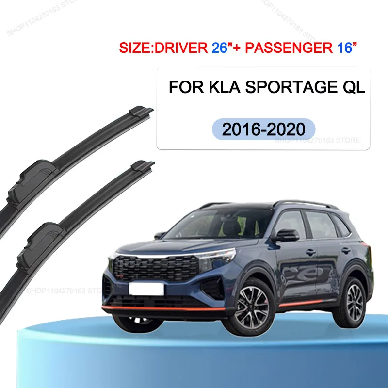 Car Wiper Blades For KIA Sportage QL 2016 2017 2018 2019 2020 Windshield Windscreen Front Window Blades 26"+16" Car Accessories
Car Wiper Blades For KIA Sportage QL 2016 2017 2018 2019 2020 Windshield Windscreen Front Window Blades 26"+16" Car Accessories