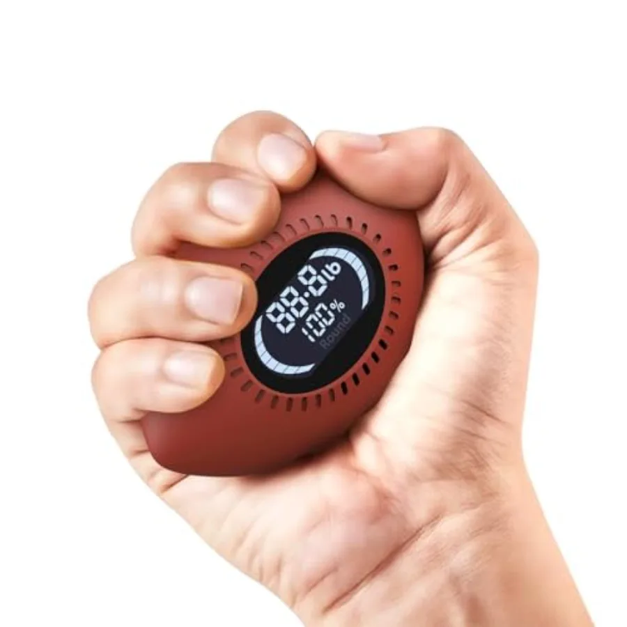Digital Stress Relief Grip Ball for Adults 220lbs Hand Strength Tester with Progress Bars Cheer Sound Forearm Strengthener Fitn
Digital Stress Relief Grip Ball for Adults 220lbs Hand Strength Tester with Progress Bars Cheer Sound Forearm Strengthener Fitn