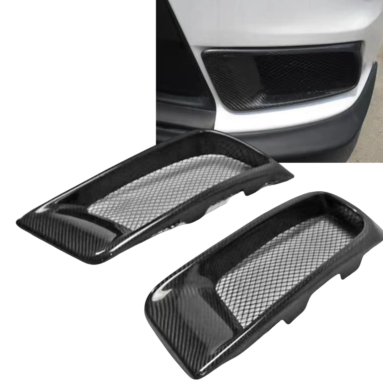 For Mitsubishi Lancer Evolution X EVO 10 2008-2015 Carbon Fiber Front Bumper Side Air Vent Trim Fog Lamp Intake Frame Cover Mesh
For Mitsubishi Lancer Evolution X EVO 10 2008-2015 Carbon Fiber Front Bumper Side Air Vent Trim Fog Lamp Intake Frame Cover Mesh
