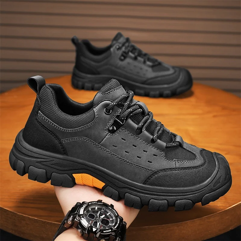 High Quality Men Hiking Shoe Wear-resistant Non-slip Outdoor Sports Sneaker Rock Climbing Trekking Hunting Genuine Leather Shoes
High Quality Men Hiking Shoe Wear-resistant Non-slip Outdoor Sports Sneaker Rock Climbing Trekking Hunting Genuine Leather Shoes