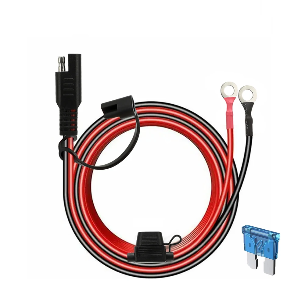 12V Charger Cable 16AWG For Motorcycle Battery Terminal To SAE Quick Extension Cord Cable Connector For Handlebar Phone Charger
12V Charger Cable 16AWG For Motorcycle Battery Terminal To SAE Quick Extension Cord Cable Connector For Handlebar Phone Charger