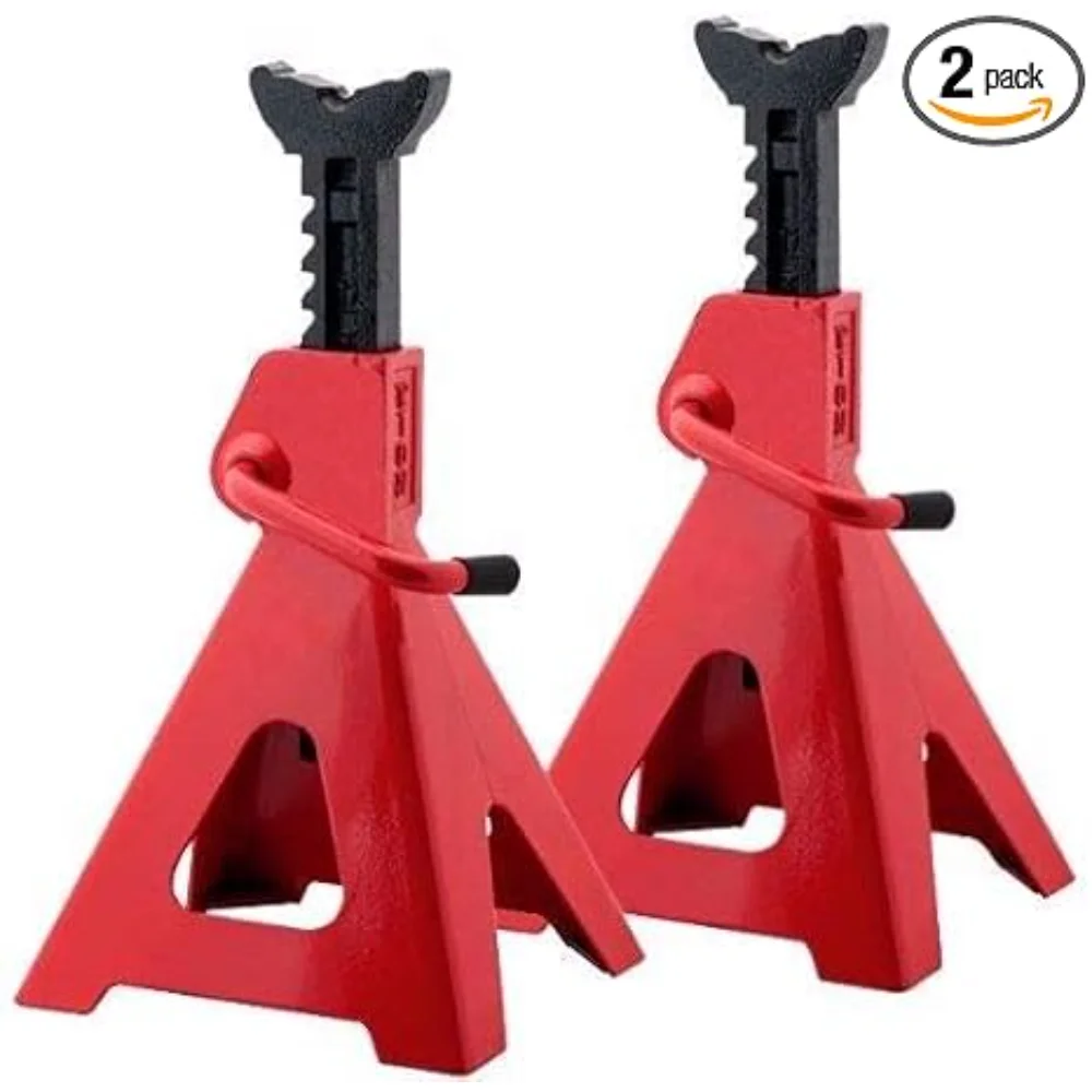 2 Piece Jack Stand 12-Ton Capacity Extended Height Shop Auto Stand Self-Locking Ratchet (24,000lbs) Truck Trailer
2 Piece Jack Stand 12-Ton Capacity Extended Height Shop Auto Stand Self-Locking Ratchet (24,000lbs) Truck Trailer