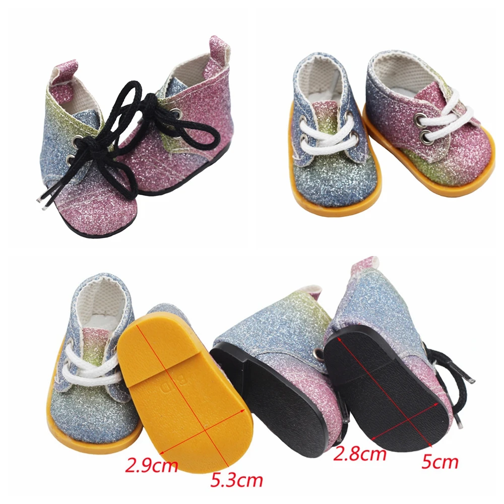 New Rainbow Colors Soft Leather Doll Shoes 5cm For 14.5 inch Dolls & 20cm EXO Stardolls & 32-34Cm Paola Reina Girl's Gift
New Rainbow Colors Soft Leather Doll Shoes 5cm For 14.5 inch Dolls & 20cm EXO Stardolls & 32-34Cm Paola Reina Girl's Gift