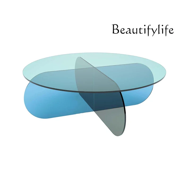 Nordic modern fashion designer minimalist art geometric color transparent acrylic edge table
Nordic modern fashion designer minimalist art geometric color transparent acrylic edge table