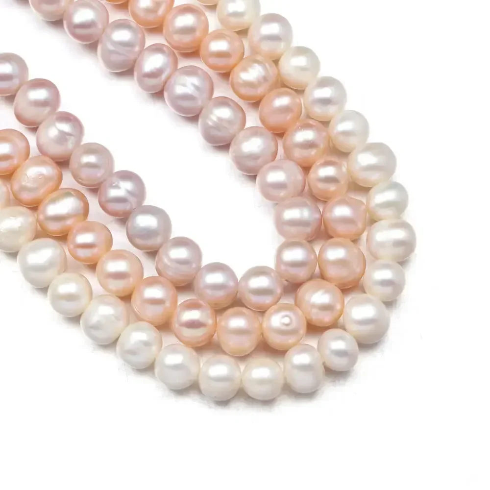 Natural Freshwater Pearl Round White Purple Orange Beaded for Jewelry Making DIY Bracelet Necklace Accessories Supplies 36cm
Natural Freshwater Pearl Round White Purple Orange Beaded for Jewelry Making DIY Bracelet Necklace Accessories Supplies 36cm