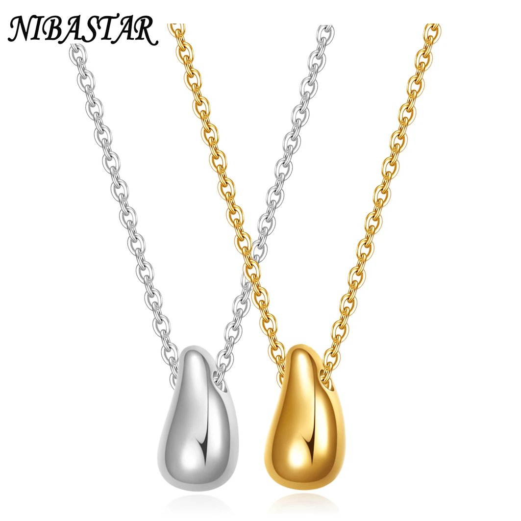 New Stainless Steel Gold Color Water Drop Charm Pendants Necklace for Women Girls Party Couple Gift Commemoration
New Stainless Steel Gold Color Water Drop Charm Pendants Necklace for Women Girls Party Couple Gift Commemoration