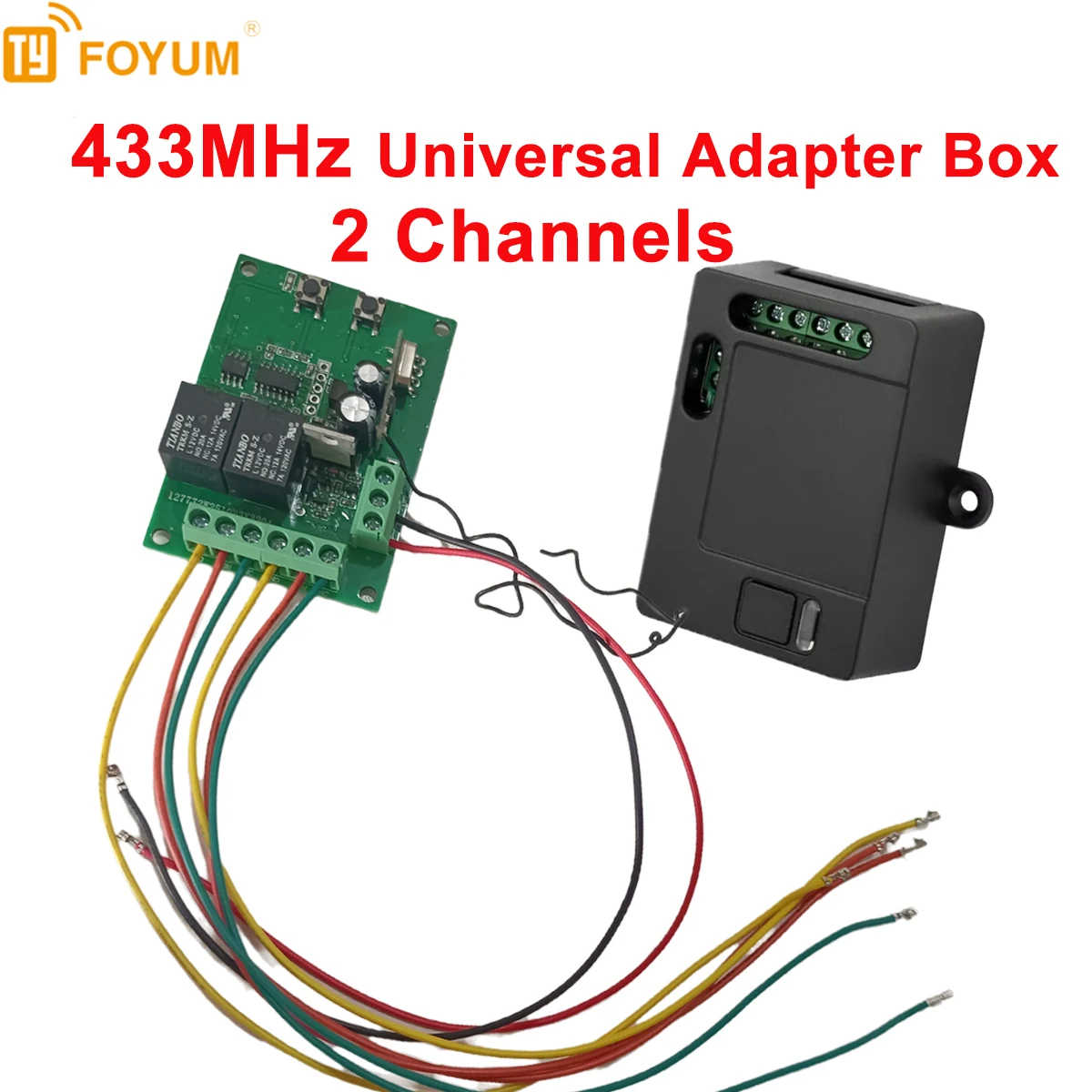 Universal Adapter Box 433MHz, 2-channel Adapter Box,Compatible with learning Codes,door access system and Fixed Codes,Door acces
Universal Adapter Box 433MHz, 2-channel Adapter Box,Compatible with learning Codes,door access system and Fixed Codes,Door acces