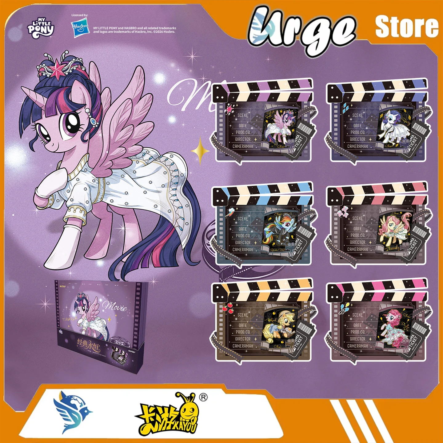 KAYOU My Little Pony G4 Classic Eternal Gift Box: Официальные оригинальные коллекционные карточки и карточка-слэб с изображением персонажей из фильма
KAYOU My Little Pony G4 Classic Eternal Gift Box: Официальные оригинальные коллекционные карточки и карточка-слэб с изображением персонажей из фильма