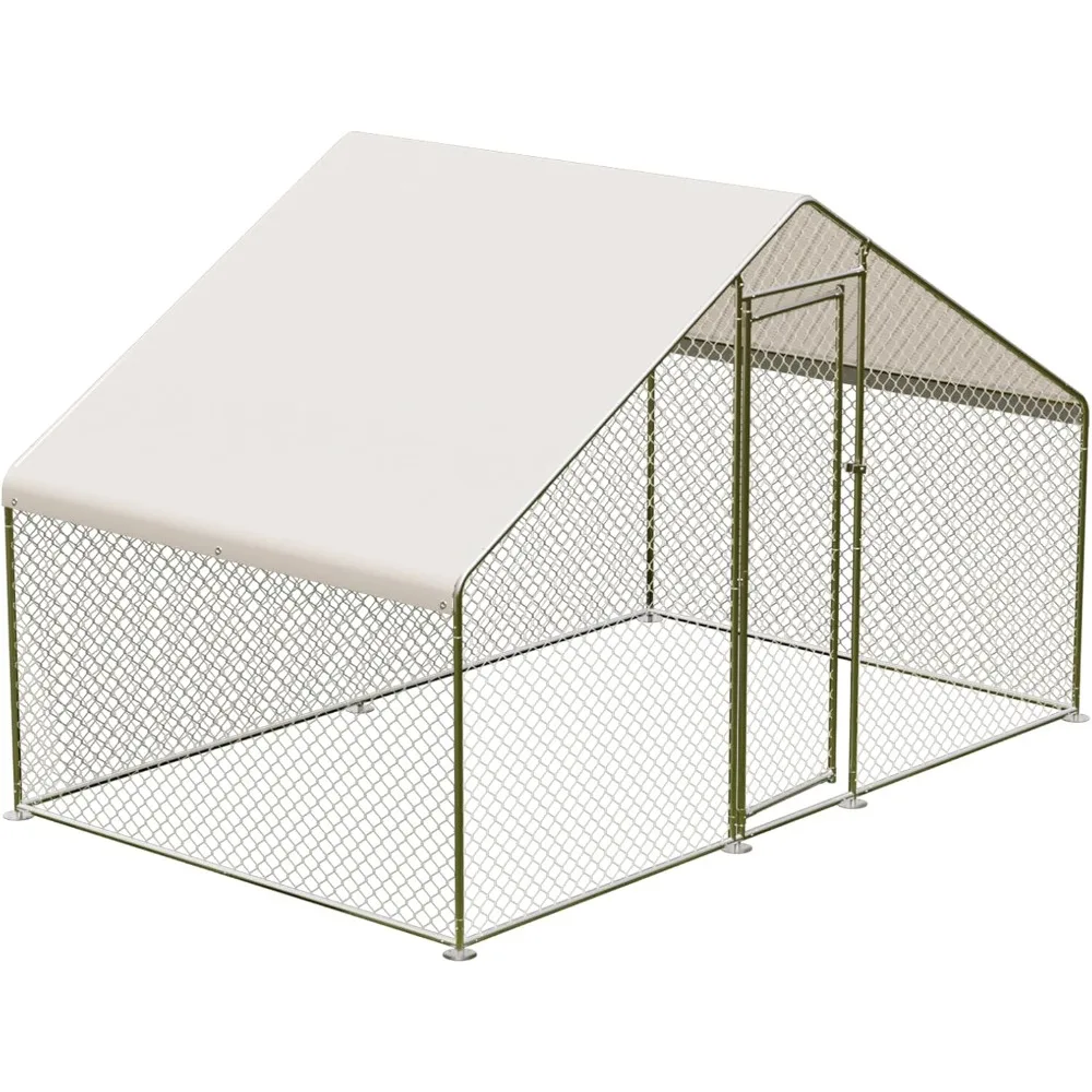 Large Metal Chicken Coop, 9.8x6.5x6.5 ft Walk-in Poultry Cage, Chicken Run Pen House with Waterproof Anti-Ultraviolet Cover for
Large Metal Chicken Coop, 9.8x6.5x6.5 ft Walk-in Poultry Cage, Chicken Run Pen House with Waterproof Anti-Ultraviolet Cover for