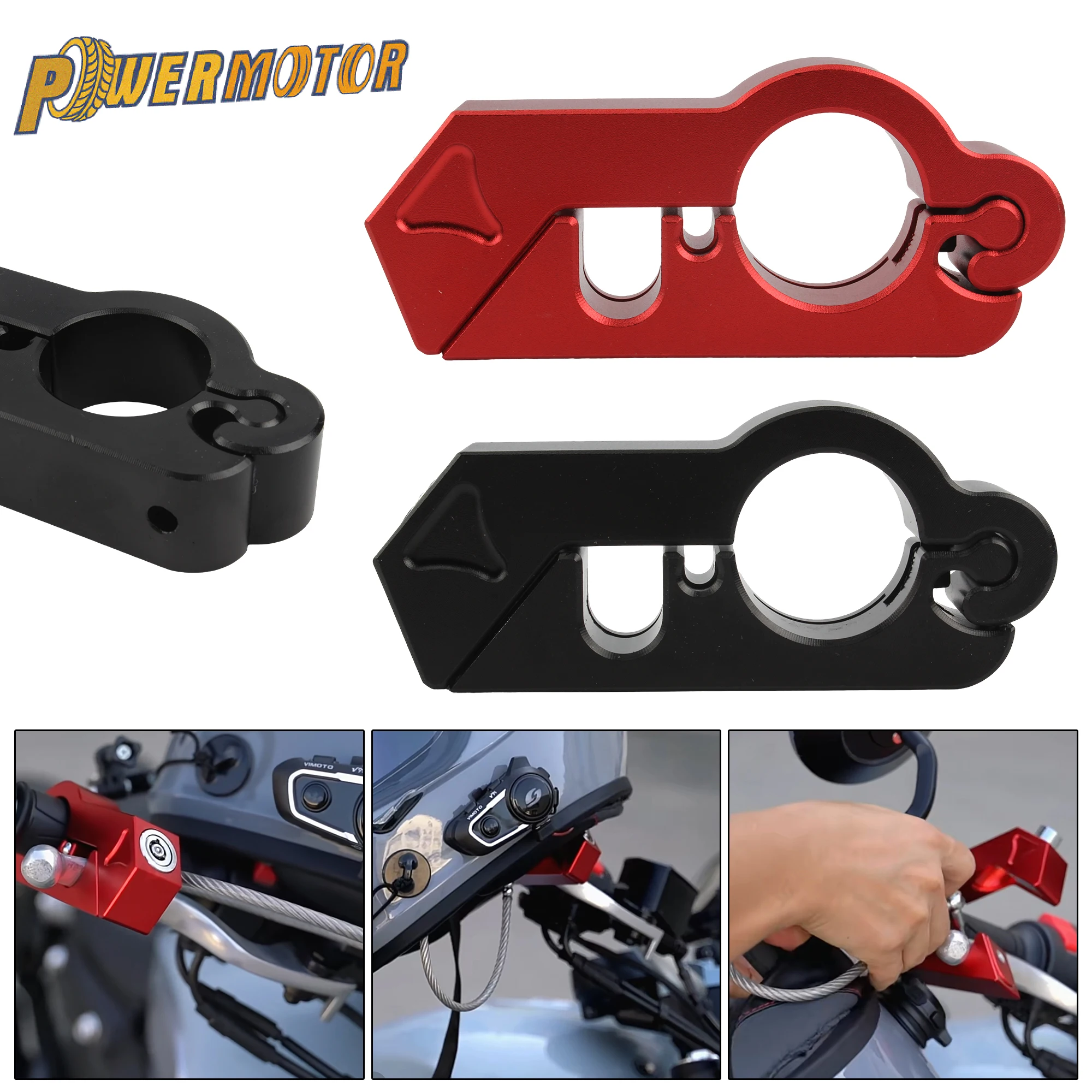 Motorcycle CNC Handlebar Helmet Lock Universal Anti Theft For 22-28mm Handlebars Scooter Dirt Bike ATV UTV Modification parts
Motorcycle CNC Handlebar Helmet Lock Universal Anti Theft For 22-28mm Handlebars Scooter Dirt Bike ATV UTV Modification parts