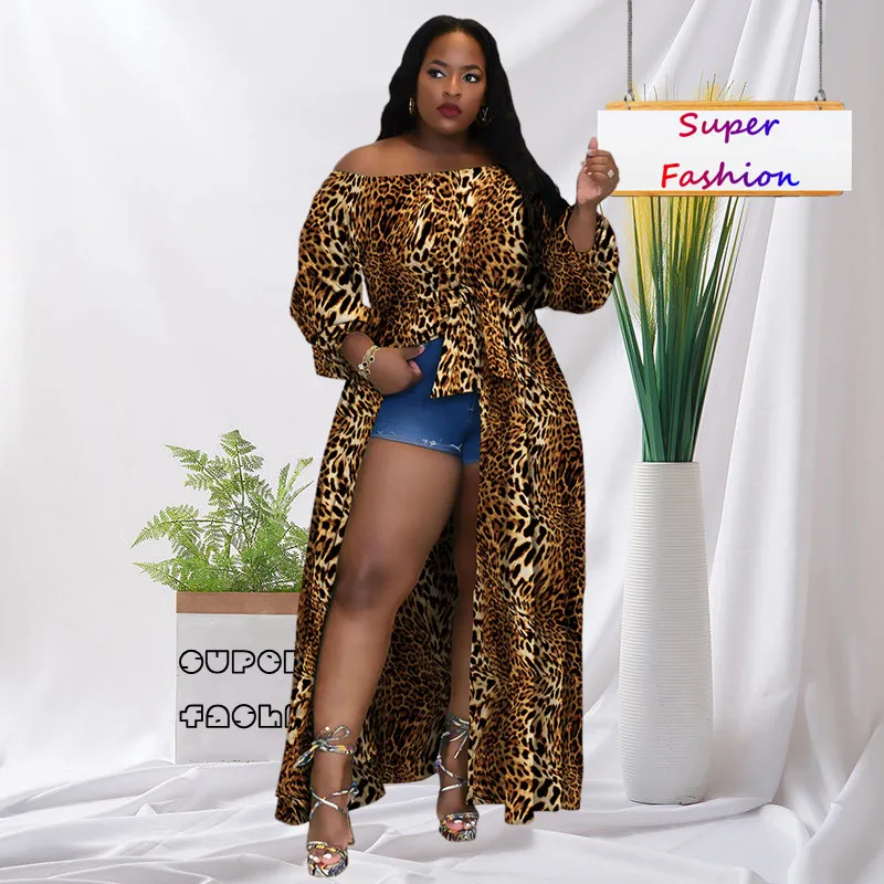 L-4XL Fall Plus Size Dresses For Women 2022 Clothing Fashion Sexy Long Sleeve Army Green Leopard Split Long Dress Dropshipping
L-4XL Fall Plus Size Dresses For Women 2022 Clothing Fashion Sexy Long Sleeve Army Green Leopard Split Long Dress Dropshipping