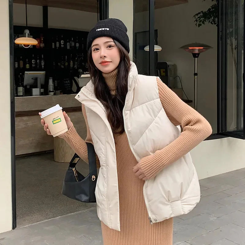 Women's Down Cotton Vest 2025 New Autumn/Winter Short And Versatile Camisole Jacket Female Waistcoat Ladies Sleeveless Coat Top
Women's Down Cotton Vest 2025 New Autumn/Winter Short And Versatile Camisole Jacket Female Waistcoat Ladies Sleeveless Coat Top