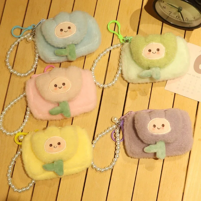 Cartoon Cute Solid Colour Flower Short Plush Fashion Square Zip Coin Purse Card Bag Coin Bag Candy Colour Coin Purse
Cartoon Cute Solid Colour Flower Short Plush Fashion Square Zip Coin Purse Card Bag Coin Bag Candy Colour Coin Purse