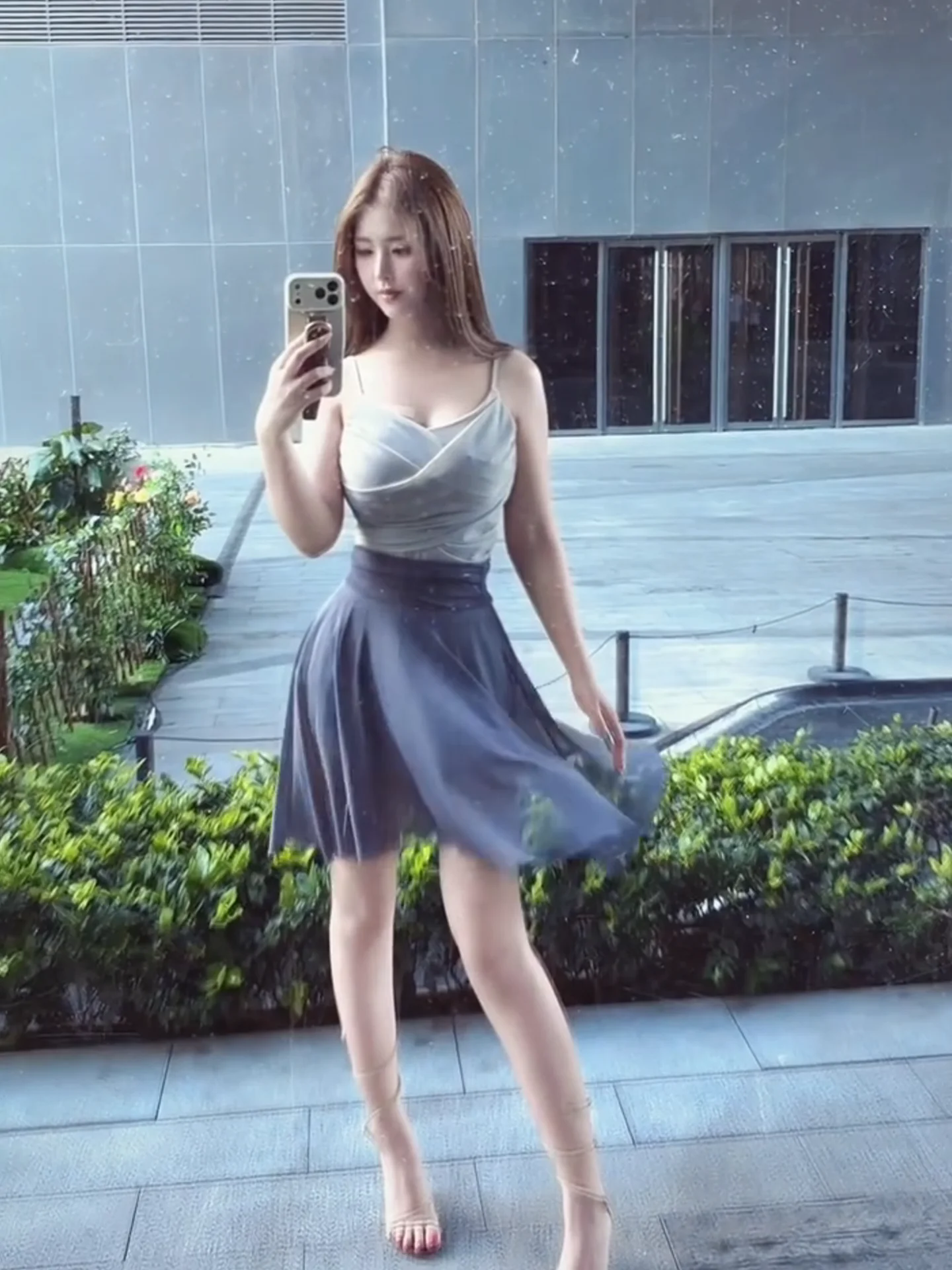 Elegant plus Size Summer Short Dress Women's Gauze Halter Dress High Waist Draping Gentle A-Line Skirt Date Citywalk Travel
Elegant plus Size Summer Short Dress Women's Gauze Halter Dress High Waist Draping Gentle A-Line Skirt Date Citywalk Travel