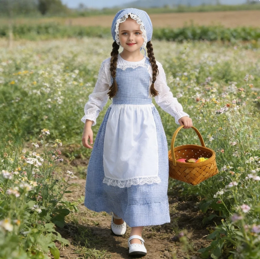 2026 Kids European Pastoral Style Farm Costume Flower Girl Dress for Children's Drama Play Stage Performance Outfit
2026 Kids European Pastoral Style Farm Costume Flower Girl Dress for Children's Drama Play Stage Performance Outfit